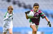 16 September 2019; Action from CLG Na Piarsaigh, Ros Muc, Gaillimh, and CLG Ghaoth Dobhair, Dún na nGall, during the #GAAgaeilge Go Games at Croke Park in Dublin. Photo by Piaras Ó Mídheach/Sportsfile