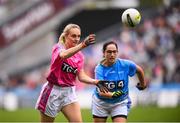 15 September 2019; Action from the Gaelic 4 Mothers & Other’s match featuring Aghada, Co Cork, and Silverbridge, Co Armagh, during the TG4 All-Ireland Ladies Football Championship Final Day at Croke Park in Dublin. Photo by Stephen McCarthy/Sportsfile