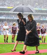 15 September 2019; LGFA President Marie Hickey prior to the TG4 All-Ireland Ladies Football Senior Championship Final match between Dublin and Galway at Croke Park in Dublin. Photo by Stephen McCarthy/Sportsfile