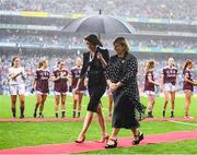 15 September 2019; LGFA President Marie Hickey prior to the TG4 All-Ireland Ladies Football Senior Championship Final match between Dublin and Galway at Croke Park in Dublin. Photo by Stephen McCarthy/Sportsfile