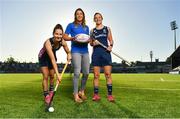 17 September 2019; Hockey Ireland have confirmed that Energia Park in Donnybrook will host two Women’s Olympic Qualifier games against Canada on the 2nd and 3rd November 2019. Energia Park is the home of the Leinster Rugby ‘A’ and Women’s teams. Pictured at the announcement are Ireland Hockey players Emily Beatty, left, and Megan Frazer, with Jamie Deacon of Leinster Rugby, at Energia Park in Donnybrook, Dublin. Photo by Seb Daly/Sportsfile
