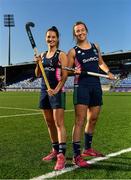 17 September 2019; Hockey Ireland have confirmed that Energia Park in Donnybrook will host two Women’s Olympic Qualifier games against Canada on the 2nd and 3rd November 2019. Energia Park is the home of the Leinster Rugby ‘A’ and Women’s teams. Pictured at the announcement are Ireland Hockey players Emily Beatty, left, and Megan Frazer, at Energia Park in Donnybrook, Dublin. Photo by Seb Daly/Sportsfile