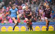 15 September 2019; Noëlle Healy of Dublin kicks a point during the TG4 All-Ireland Ladies Football Senior Championship Final match between Dublin and Galway at Croke Park in Dublin. Photo by Stephen McCarthy/Sportsfile