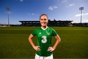 17 September 2019; Republic of Ireland international Jess Gargan at the launch of ticket sales for Republic of Ireland's UEFA Women's EURO 2021 Qualifier against Ukraine, in partnership with the 20x20 campaign, at Tallaght Stadium in Dublin. Tickets are now available at fai.ie/tickets  Photo by Stephen McCarthy/Sportsfile