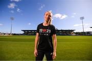 17 September 2019; Republic of Ireland international Louise Quinn at the launch of ticket sales for Republic of Ireland's UEFA Women's EURO 2021 Qualifier against Ukraine, in partnership with the 20x20 campaign, at Tallaght Stadium in Dublin. Tickets are now available at fai.ie/tickets  Photo by Stephen McCarthy/Sportsfile