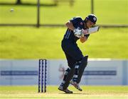 17 September 2019; George Munsey of Scotland plays a shot during the T20 International Tri Series match between Ireland and Scotland at Malahide Cricket Club in Dublin. Photo by Seb Daly/Sportsfile