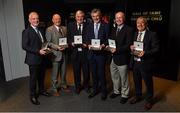 17 September 2019; In attendance, from left, are former hurlers Nicky English, Terence ‘Sambo’ McNaughton, Conor Hayes and former footballers Colm O'Rourke, Larry Tompkins and Denis ‘Ogie’ Moran at the GAA Museum where they were inducted into the Hall of Fame during the GAA Museum Hall of Fame 2019 at Croke Park in Dublin. Photo by David Fitzgerald/Sportsfile