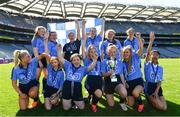 17 September 2019; The Dublin girls team celebrate with the cup following the M.Donnelly GAA Football for ALL Interprovincial Finals at Croke Park in Dublin. Photo by Sam Barnes/Sportsfile