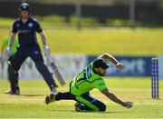 17 September 2019; Stuart Thompson of Ireland fields the ball during the T20 International Tri Series match between Ireland and Scotland at Malahide Cricket Club in Dublin. Photo by Seb Daly/Sportsfile