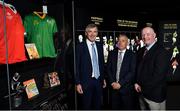 17 September 2019; In attendance, from left, are former footballers Colm O'Rourke of Meath, Denis ‘Ogie’ Moran of Kerry and Larry Tompkins of Cork at the GAA Museum where they were inducted into the Hall of Fame during the GAA Museum Hall of Fame 2019 at Croke Park in Dublin. Photo by David Fitzgerald/Sportsfile