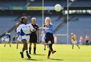 17 September 2019; Chloe Knowles of Dublin in action against Edel Weston of Connacht during the M.Donnelly GAA Football for ALL Interprovincial Finals at Croke Park in Dublin. Photo by Sam Barnes/Sportsfile