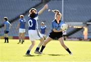 17 September 2019; Leah Clarke of Dublin in action against Lauragh McGuire of Munster during the M.Donnelly GAA Football for ALL Interprovincial Finals at Croke Park in Dublin. Photo by Sam Barnes/Sportsfile