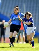 17 September 2019; Niamh Donnelly of Dublin in action against Niamh McMahon of Munster during the M.Donnelly GAA Football for ALL Interprovincial Finals at Croke Park in Dublin. Photo by Sam Barnes/Sportsfile
