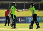 17 September 2019; Gareth Delany, left, and Kevin O’Brien of Ireland during the T20 International Tri Series match between Ireland and Scotland at Malahide Cricket Club in Dublin. Photo by Seb Daly/Sportsfile