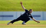 17 September 2019; Richie Berrington of Scotland fields the ball during the T20 International Tri Series match between Ireland and Scotland at Malahide Cricket Club in Dublin. Photo by Seb Daly/Sportsfile