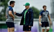 18 September 2019; Head coach Joe Schmidt with Niall Scannell during Ireland Rugby squad training at the Ichihara Suporeku Park in Ichihara, Japan. Photo by Brendan Moran/Sportsfile