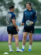 18 September 2019; Chris Farrell, right and Dave Kilcoyne during Ireland Rugby squad training at the Ichihara Suporeku Park in Ichihara, Japan. Photo by Brendan Moran/Sportsfile