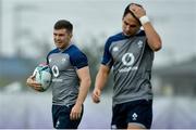18 September 2019; Luke McGrath, left, and Joey Carbery during Ireland Rugby squad training at the Ichihara Suporeku Park in Ichihara, Japan. Photo by Brendan Moran/Sportsfile
