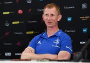 18 September 2019; Leinster head coach Leo Cullen in attendance during the Guinness PRO14 launch at Aviva Stadium in Dublin. Photo by Harry Murphy/Sportsfile