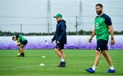 18 September 2019; Head coach Joe Schmidt, left, with defence coach Andy Farrell during Ireland Rugby squad training at the Ichihara Suporeku Park in Ichihara, Japan. Photo by Brendan Moran/Sportsfile