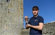 18 September 2019; Kerry’s Michael Slattery with the 2019 Bord Gáis Energy U-20 Player of the Year Award for the Richie McElligott Cup. Slattery hit 8 points as Kerry ran out 3-22 to 0-12 winners against Down in last month’s decider in Páirc Tailteann, Navan. Photo by Piaras Ó Mídheach/Sportsfile
