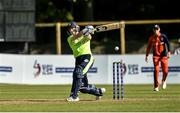 18 September 2019; Harry Tector of Ireland batting during the T20 International Tri Series match between Ireland and Netherlands at Malahide Cricket Club in Dublin. Photo by Oliver McVeigh/Sportsfile