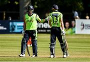 18 September 2019; Andrew Balbernie and Harry Tector of Ireland during the T20 International Tri Series match between Ireland and Netherlands at Malahide Cricket Club in Dublin. Photo by Oliver McVeigh/Sportsfile