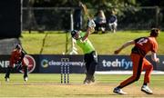 18 September 2019; Harry Tector of Ireland batting during the T20 International Tri Series match between Ireland and Netherlands at Malahide Cricket Club in Dublin. Photo by Oliver McVeigh/Sportsfile