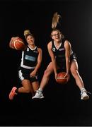 18 September 2019; Karlee Alves, left, and Rebecca Carmody of NUIG Mystics pictured at the 2019/2020 Basketball Ireland Season Launch and Hula Hoops National Cup draw at the National Basketball Arena in Tallaght, Dublin. Photo by David Fitzgerald/Sportsfile