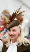 18 September 2019; Gillian Kelleher, from Millstreet, Cork, during the Etihad Airways’ ‘Best Dressed Country Style’ competition at the National Ploughing Championship in Ballintrane, Fenagh, Co. Carlow. This year’s prize includes two return economy flights from Dublin to Abu Dhabi, a two-night stay in the luxury Yas Hotel built over the F1 Grand Prix race track, a two-night stay in the prominent 5-Star Fairmont Bab Al Bahr and two complimentary 3-park passes for Yas Island. Photo by Stephen McCarthy/Sportsfile