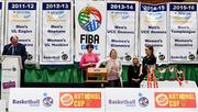 18 September 2019; A general view of the draw at the 2019/2020 Basketball Ireland Season Launch and Hula Hoops National Cup draw at the National Basketball Arena in Tallaght, Dublin. Photo by Sam Barnes/Sportsfile