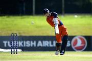 19 September 2019; Tobias Visee of Netherlands bats during the T20 International Tri Series match between Scotland and Netherlands at Malahide Cricket Club in Dublin. Photo by Harry Murphy/Sportsfile