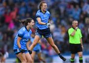 15 September 2019; Dublin players Lauren Magee, right, and Noëlle Healy celebrate at the final whistle after the TG4 All-Ireland Ladies Football Senior Championship Final match between Dublin and Galway at Croke Park in Dublin. Photo by Piaras Ó Mídheach/Sportsfile