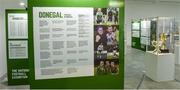 19 September 2019; A detailed view of an exhibits showcasing history of football in Donegal on show during the National Football Exhibition launch at the Regional Cultural Centre in Letterkenny, Donegal. Photo by Oliver McVeigh/Sportsfile