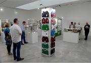 19 September 2019; Attendees look on at exhibts during the National Football Exhibition launch at the Regional Cultural Centre in Letterkenny, Donegal. Photo by Oliver McVeigh/Sportsfile