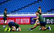 20 September 2019; Handré Pollard during the South Africa captain's run ahead of their opening Pool B game against New Zealand at the International Stadium in Yokohama, Japan.  Photo by Ramsey Cardy/Sportsfile