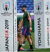 20 September 2019; Head of Athletic Performance Aled Walters during the South Africa captain's run ahead of their opening Pool B game against New Zealand at the International Stadium in Yokohama, Japan.  Photo by Ramsey Cardy/Sportsfile