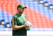 20 September 2019; Head coach Rassie Erasmus during the South Africa captain's run ahead of their opening Pool B game against New Zealand at the International Stadium in Yokohama, Japan.  Photo by Ramsey Cardy/Sportsfile