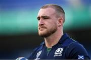 20 September 2019; Stuart Hogg during the Scotland captain's run ahead of their opening Pool A game against Ireland at the International Stadium in Yokohama, Japan.  Photo by Ramsey Cardy/Sportsfile