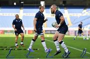 20 September 2019; Stuart Hogg during the Scotland captain's run ahead of their opening Pool A game against Ireland at the International Stadium in Yokohama, Japan.  Photo by Ramsey Cardy/Sportsfile
