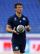 20 September 2019; Peter Horne during the Scotland captain's run ahead of their opening Pool A game against Ireland at the International Stadium in Yokohama, Japan.  Photo by Ramsey Cardy/Sportsfile