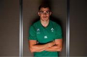20 September 2019; Garry Ringrose poses for a portrait during the Ireland Rugby squad announcement, ahead of their opening Pool A game against Scotland, at the Yokohama Bay Sheraton Hotel and Towers in Yokohama, Japan. Photo by Brendan Moran/Sportsfile