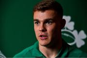 20 September 2019; Garry Ringrose during the Ireland Rugby squad announcement, ahead of their opening Pool A game against Scotland, at the Yokohama Bay Sheraton Hotel and Towers in Yokohama, Japan. Photo by Brendan Moran/Sportsfile