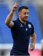 20 September 2019; Greig Laidlaw during the Scotland captain's run ahead of their opening Pool A game against Ireland at the International Stadium in Yokohama, Japan.  Photo by Ramsey Cardy/Sportsfile
