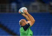 20 September 2019; Rory Best during the Ireland captain's run ahead of their opening Pool A game against Scotland at the International Stadium in Yokohama, Japan. Photo by Ramsey Cardy/Sportsfile