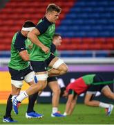 20 September 2019; Josh van der Flier during the Ireland captain's run ahead of their opening Pool A game against Scotland at the International Stadium in Yokohama, Japan. Photo by Ramsey Cardy/Sportsfile