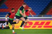 20 September 2019; Tadhg Furlong during the Ireland captain's run ahead of their opening Pool A game against Scotland at the International Stadium in Yokohama, Japan. Photo by Ramsey Cardy/Sportsfile