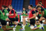 20 September 2019; Jonathan Sexton during the Ireland captain's run ahead of their opening Pool A game against Scotland at the International Stadium in Yokohama, Japan. Photo by Ramsey Cardy/Sportsfile