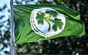 20 September 2019; A general view of the Irish Cricket flag at the T20 International Tri Series match between Ireland and Scotland at Malahide Cricket Club in Dublin. Photo by Piaras Ó Mídheach/Sportsfile