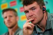 21 September 2019; Peter O'Mahony during an Ireland Rugby press conference at the Yokohama Bay Sheraton Hotel and Towers in Yokohama, Japan. Photo by Ramsey Cardy/Sportsfile